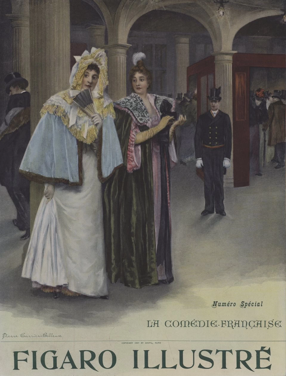 Un giorno di abbonamento alla Comédie - Française. Copertina di Le Figaro Illustré, giugno 1897